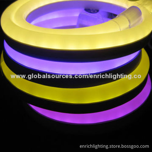 LED Neon Rope Light, 10 Colors on 1 Meter, Sized 16 x 28mm, 80-piece of LEDs/Meter, IP65New